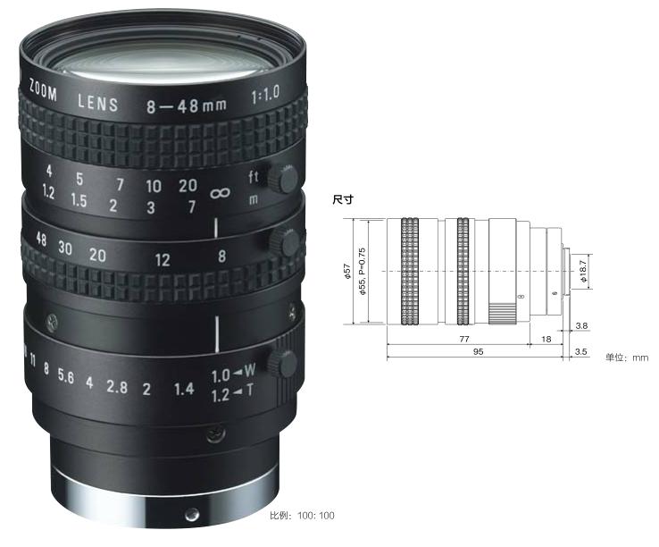 理光（RICOH）（宾得 ）工业镜头全国总代理VGA镜头FL-HC6Z0810-VG